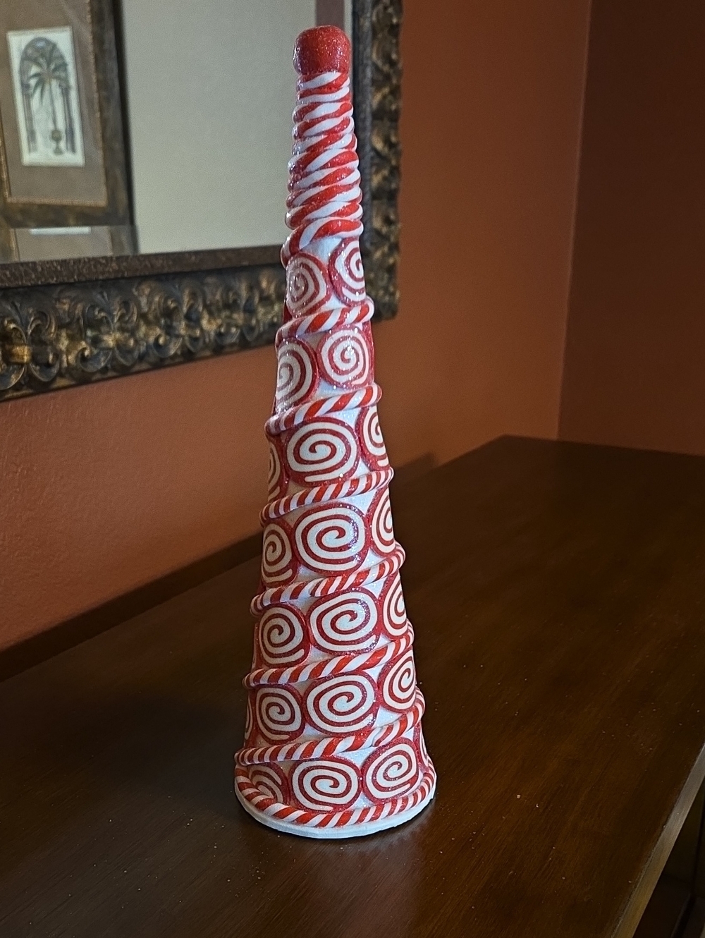 Peppermint Tree Christmas Tabletop Decor